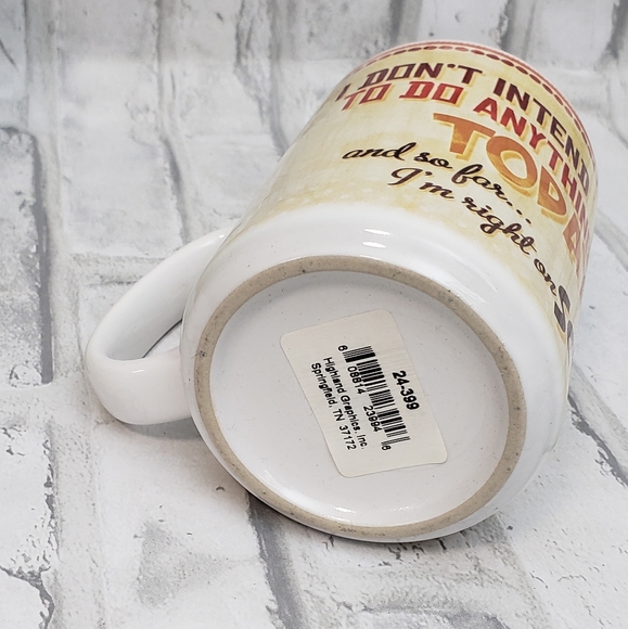 NIB Highland Graphic Mug I Don't Intend On Doing Anything Today... - Picture 6 of 9